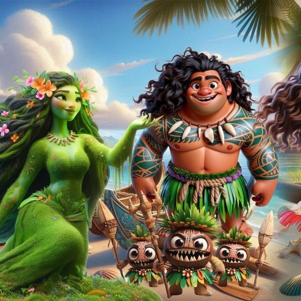 Ilustrações Moana 3D Png Transparente Baby Fofo Kit Digital