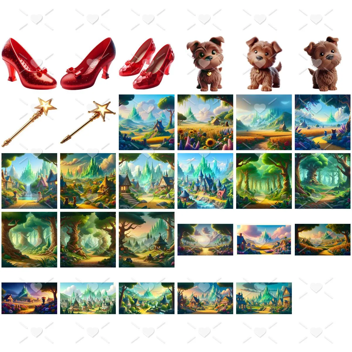 Ilustrações O Mágico de Oz Png Baby Fofo Kit Digital 3D 3 Ilustracoes O Magico De Oz Png Baby Fofo Kit Digital 3d