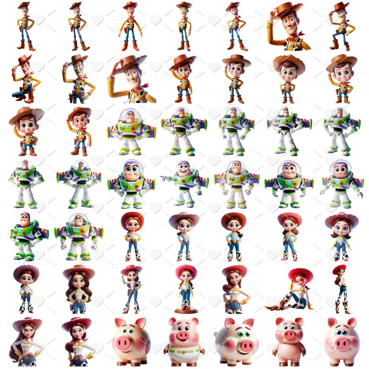 Ilustrações Toy Story Png Baby Fofo Kit Digital Buzz Woody