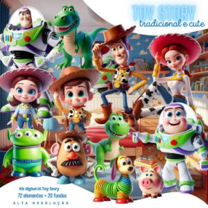Ilustrações Toy Story Png Baby Fofo Kit Digital Buzz Woody