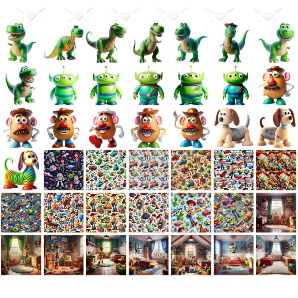 Ilustrações Toy Story Png Baby Fofo Kit Digital Buzz Woody