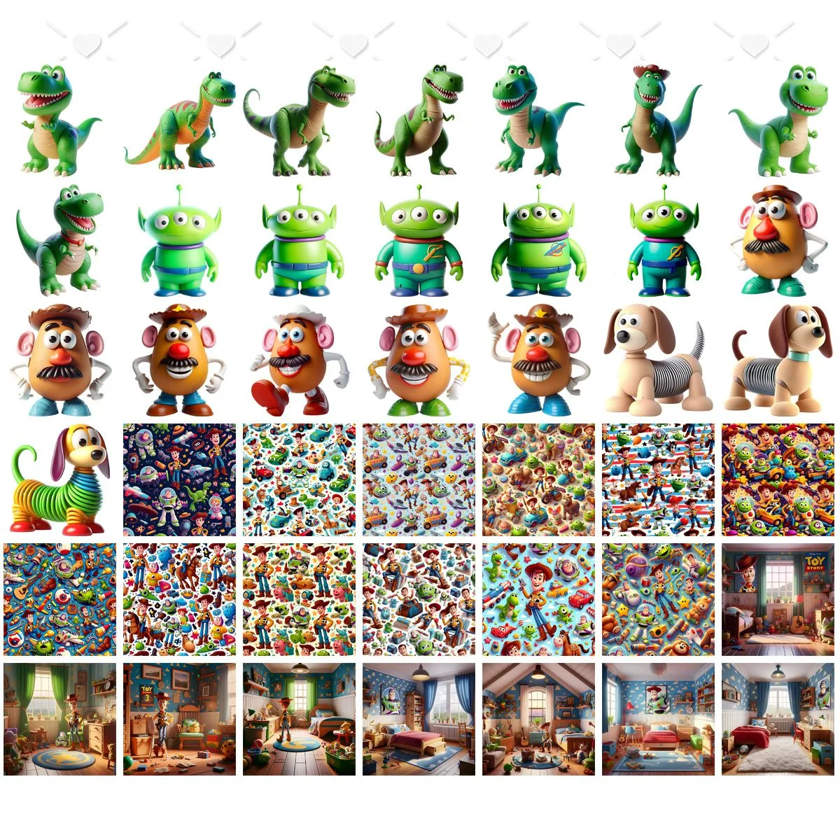 Ilustrações Toy Story Png Baby Fofo Kit Digital Buzz Woody