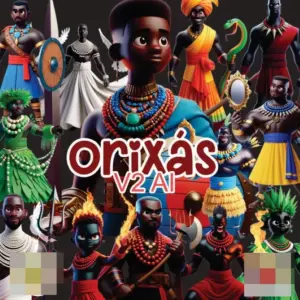 Imagens Dos Orixas Em 3d Kit Digital Em Formato Png 2
