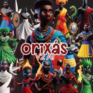 Imagens dos Orixás em 3D – Kit Digital em Formato PNG