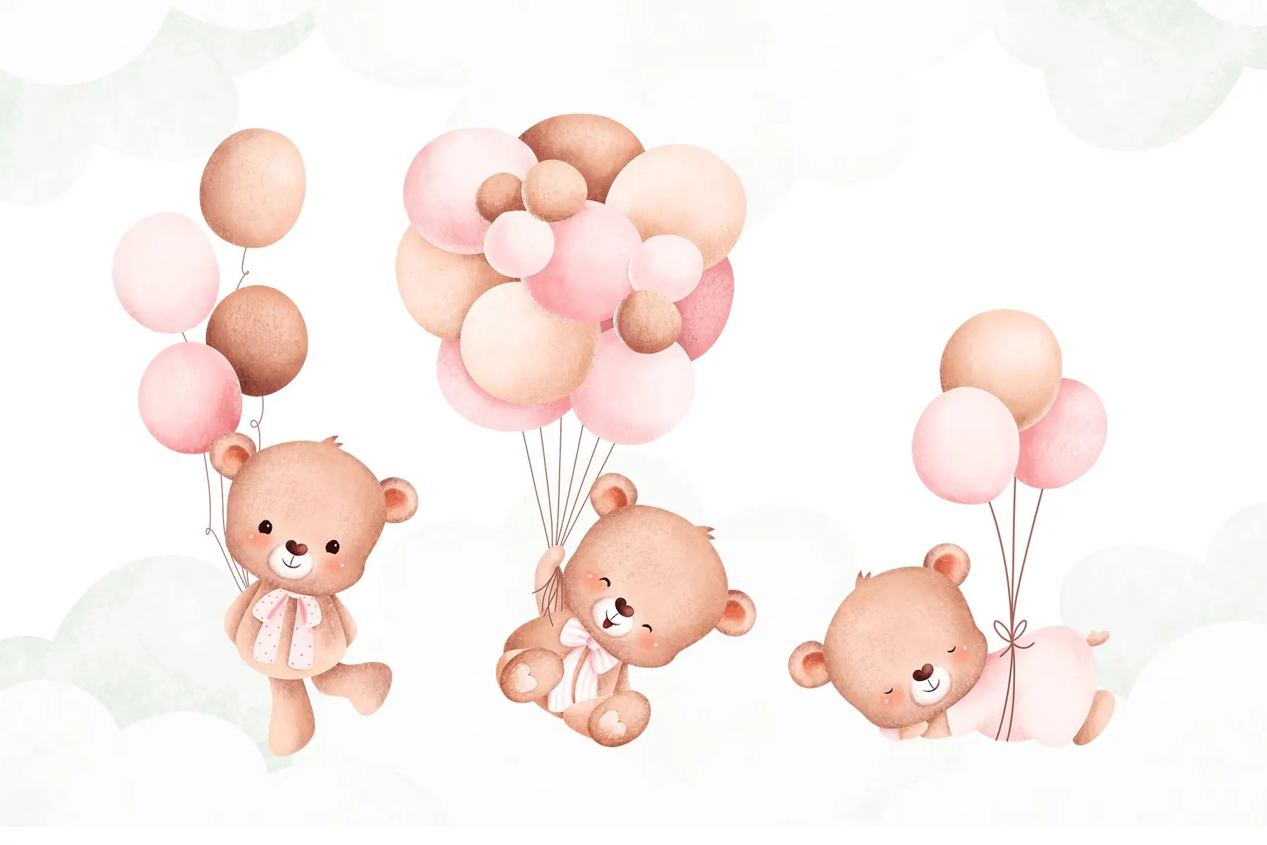 Imagens PNG Ursinha Baloeira para Scrapbook 2 Imagens Png Ursinha Baloeira Para Scrapbook 3