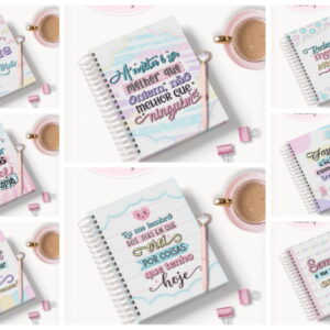 Kit Agenda Lettering Feminino Digital para Revenda 17 Colecao Agendas Lettering Feminino Arquivo Digital