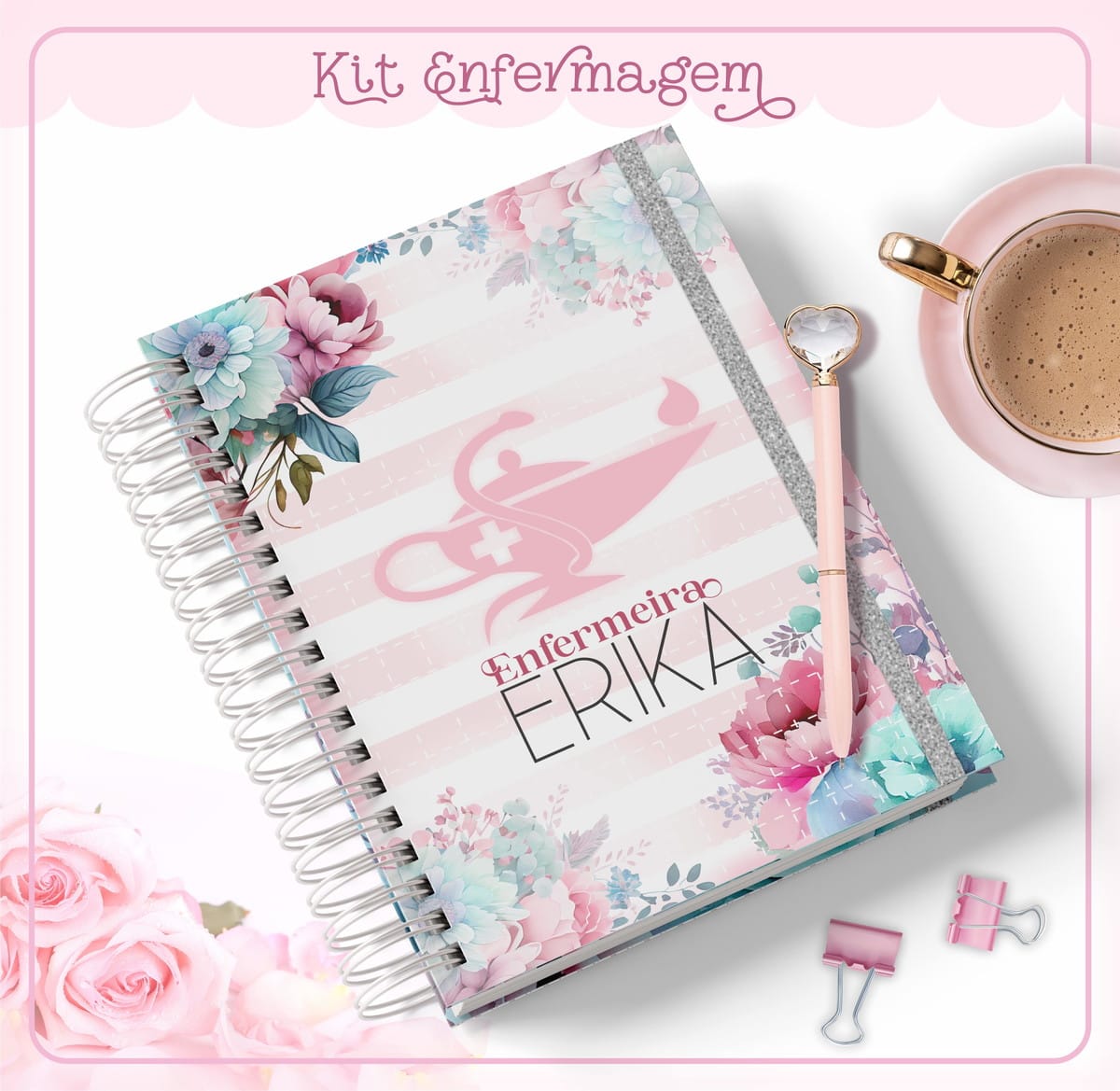 Kit Agenda Enfermagem Digital para Personalizar Produtos 3 Kit Agenda Enfermagem Digital para Personalizar Produtos - Imagem 3