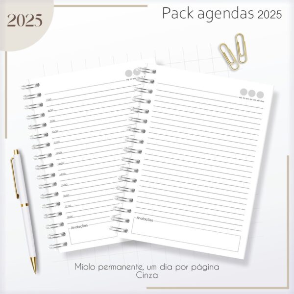 Kit Agendas Masculinas 2025 - Arquivo Digital