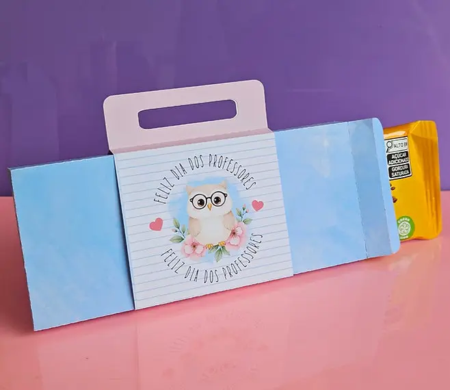 Kit Arquivo Caixa Barra Chocolate Dia dos Professores 1 Kit Arquivo Caixa Barra Chocolate Dia dos Professores