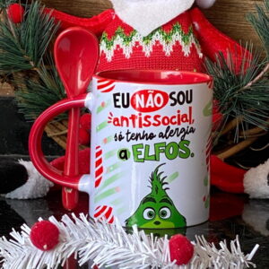kit artes caneca grinch debochado para sublimacao