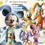 Kit Artesanal Disney Páscoa - PNG para Sublimação