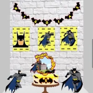 Kit Bolinho Batman - Arquivo Digital 13 Kit Bolinho Batman - Arquivo Digital