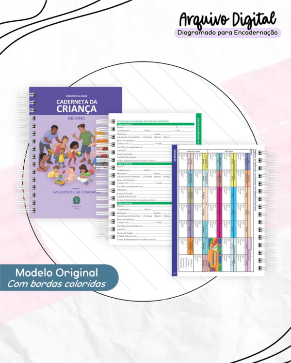 Kit Caderneta de Saúde 6 Edição - Encadernação