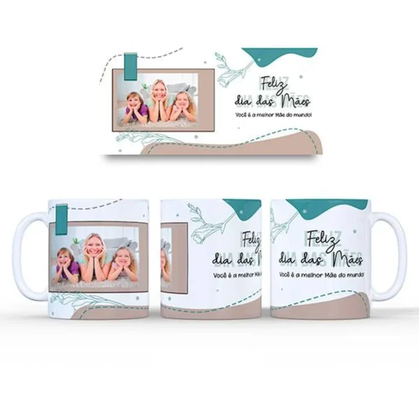 Kit Caneca Dia das Mães – 4 Artes PNG Prontas