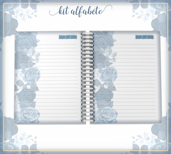 Kit Capa Alfabeto Floral - Arquivo Digital