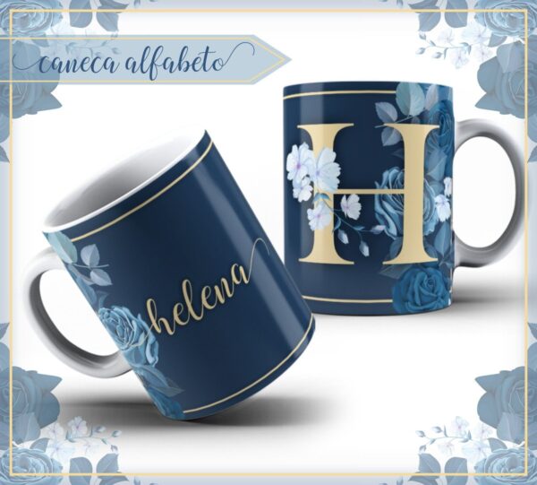 Kit Capa Alfabeto Floral - Arquivo Digital
