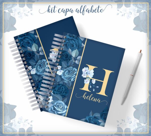 Kit Capa Alfabeto Floral - Arquivo Digital
