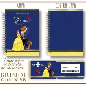 Kit Capa e Cartão Sus A Bela e a Fera - Arquivo Digital