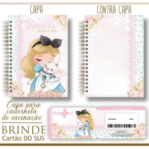 Kit Capa e Cartão Sus Alice - Arquivo Digital 34 Kit Capa e Cartão Sus Alice - Arquivo Digital