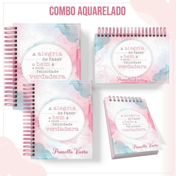 Kit Capas Aquarelado - Arquivo Digital