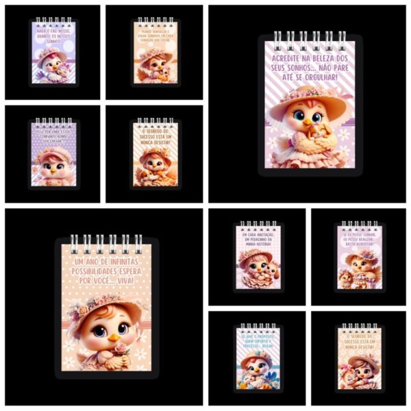 Kit Capas para Bloco A6 Cuddly Chicken- Png