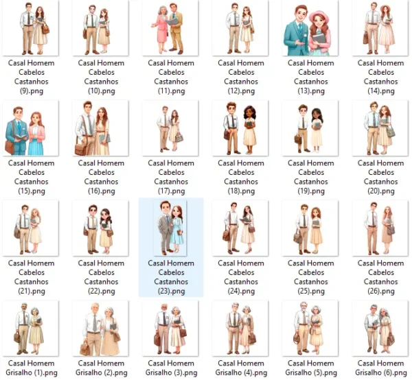 Kit Casal JW em PNG - Personalize Seus Momentos