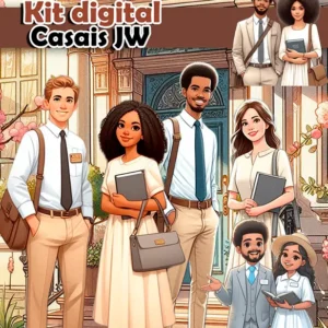 Kit Casal JW em PNG - Personalize Seus Momentos