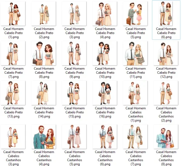 Kit Casal JW em PNG - Personalize Seus Momentos