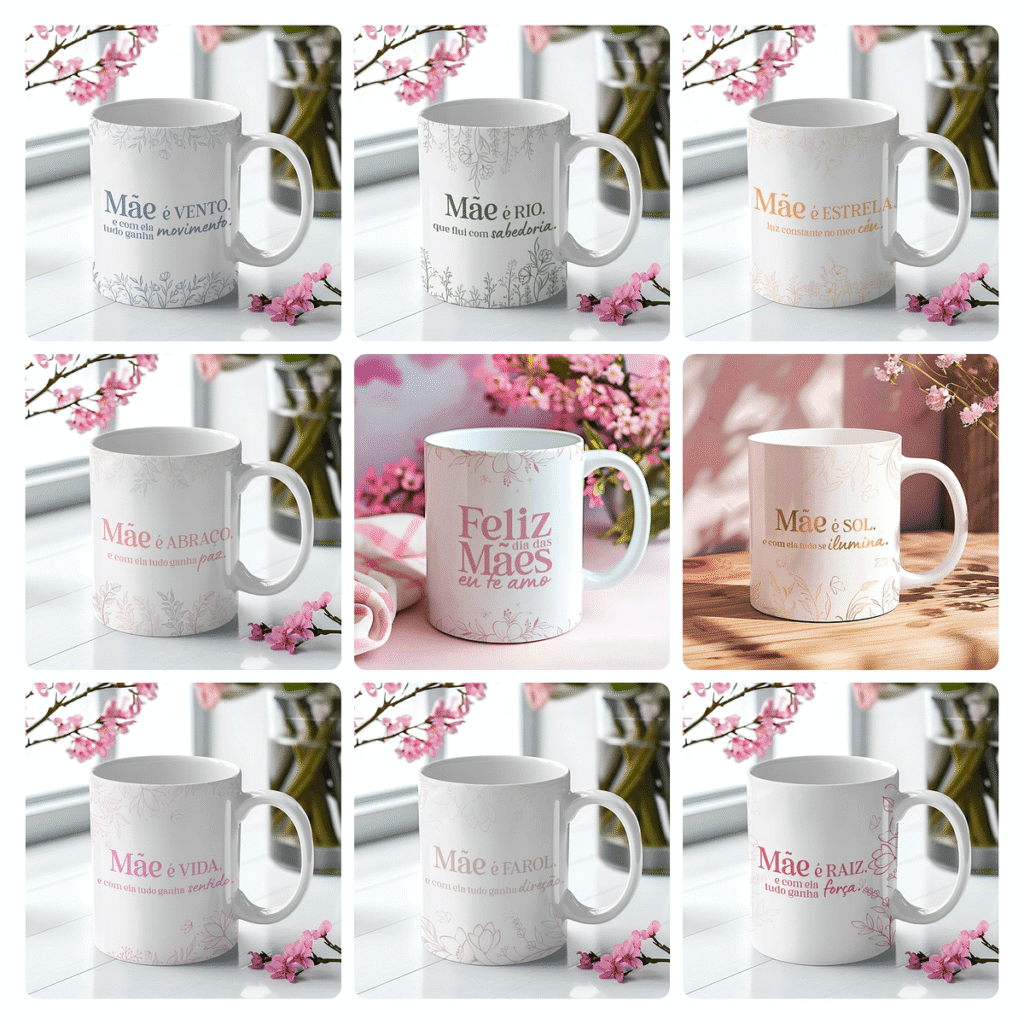 Presente Criativo: 50 Artes para Caneca do Dia das Mães - Ello Criativo