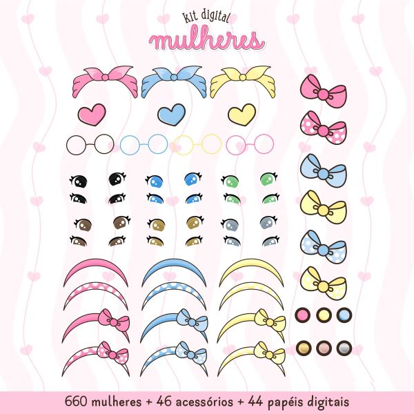 Kit Completo De Ilustracoes De Mulheres 750 Arquivos 7