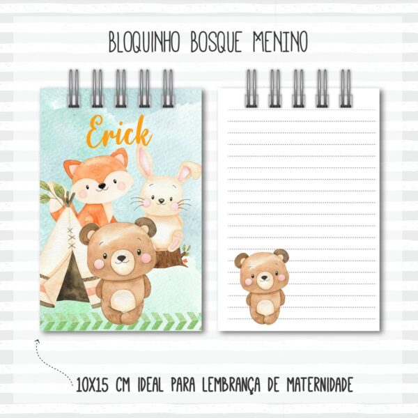 Kit Completo do Bebê Bosque Menino - Arquivo Digital