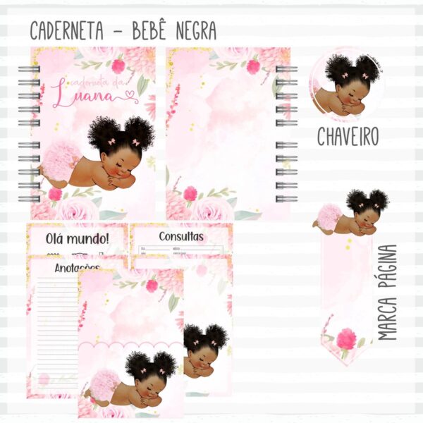 Kit Completo do Bebê Negra Afro - Arquivo Digital