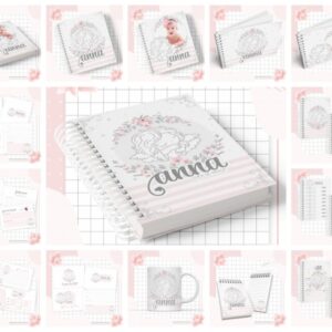 Kit Completo Maternidade Anjo Menina - Arquivo Digital