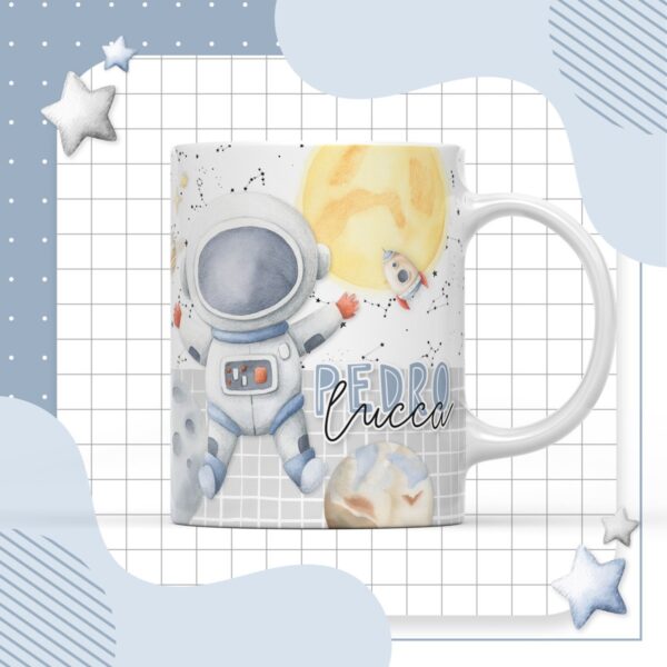 Kit Completo Maternidade Astronauta Menino - Arquivo Digital