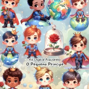 Kit Completo Pequeno Príncipe para Personalizados PNG