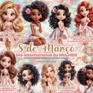 Kit Completo Png Dia Das Mulheres Para Crafts E Presentes
