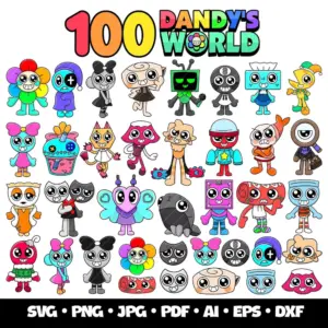 Kit Dandys World em PNG para Scrapbooking e Papelaria