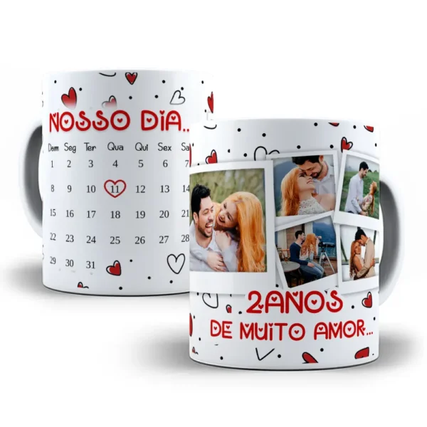 Kit de Arte para Caneca - Especial Dia dos Namorados