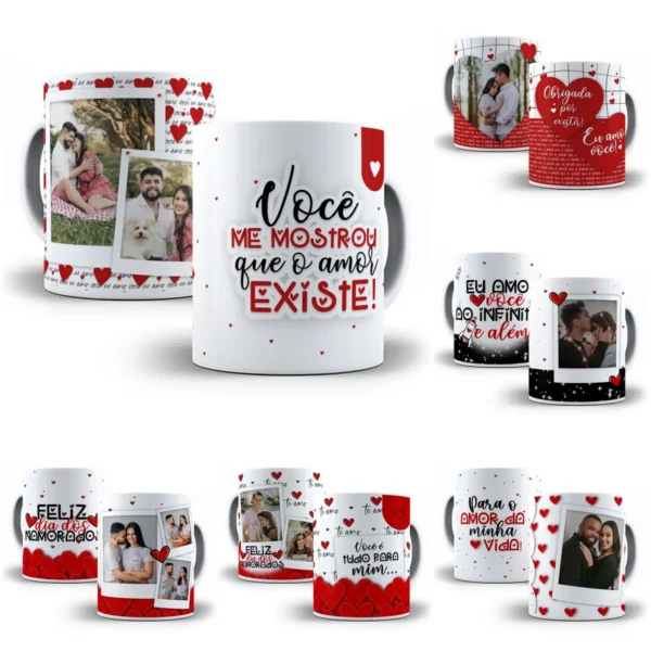 Kit de Arte para Caneca - Especial Dia dos Namorados