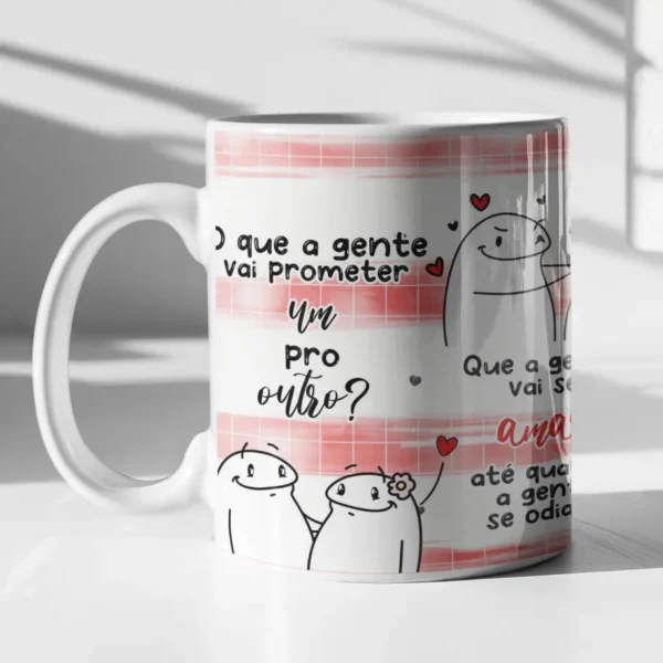 Kit de Artes para Caneca - Tema Promessas de Casal