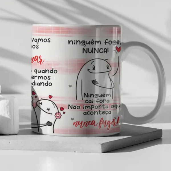Kit de Artes para Caneca - Tema Promessas de Casal