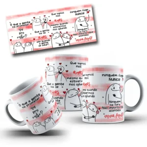 Kit de Artes para Caneca - Tema Promessas de Casal