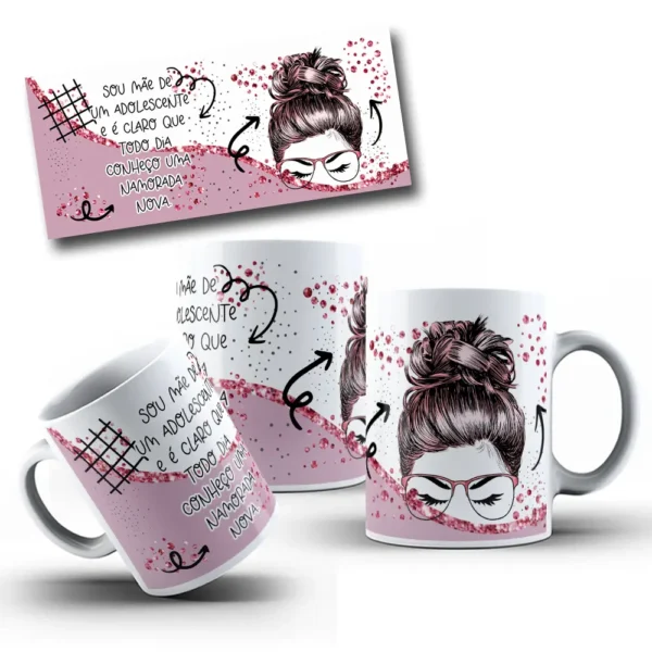 Kit De Artes Para Sublimacao De Caneca Dia Das Maes 2