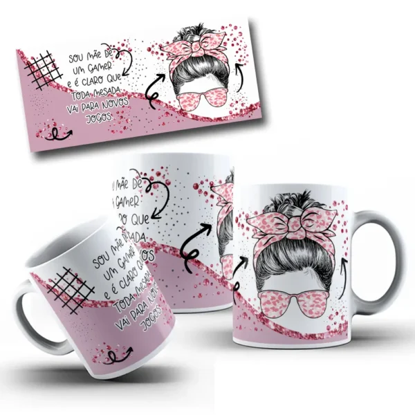Kit De Artes Para Sublimacao De Caneca Dia Das Maes 3