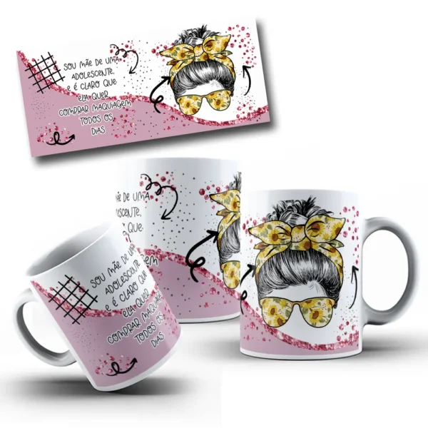 Kit De Artes Para Sublimacao De Caneca Dia Das Maes 5