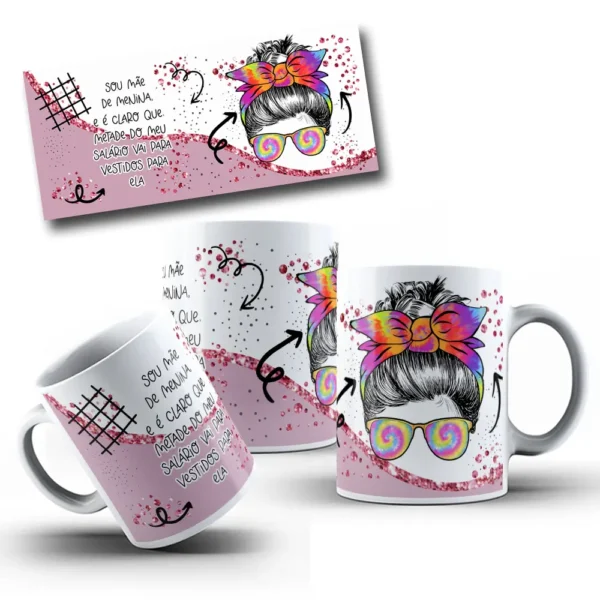 Kit De Artes Para Sublimacao De Caneca Dia Das Maes 6