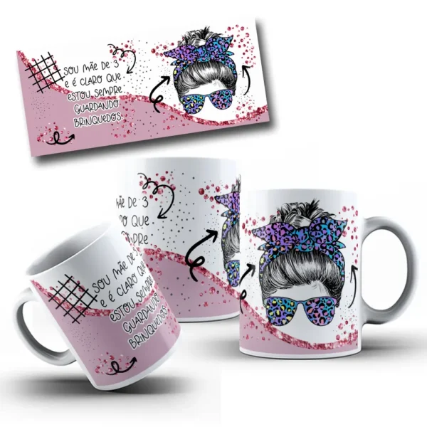 Kit De Artes Para Sublimacao De Caneca Dia Das Maes 7