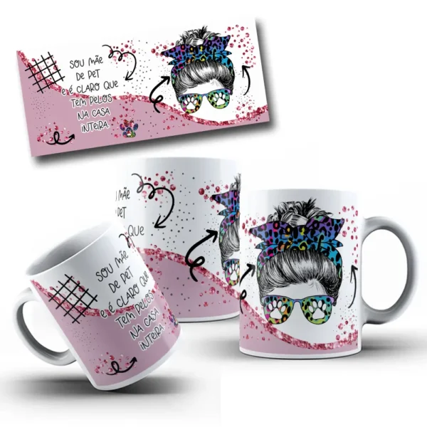 Kit De Artes Para Sublimacao De Caneca Dia Das Maes 8