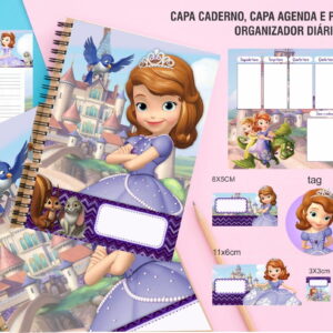 Kit Encadernacao Princesinha Sofia Arquivo Digital 2