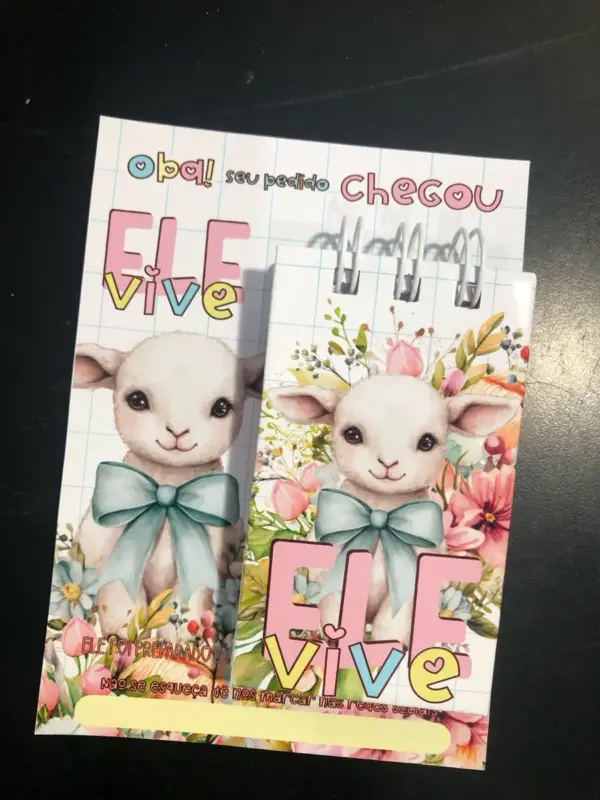 Kit De Papelaria Pascoa Cartao E Mini Block Capa Em Pdf 2